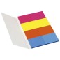 Global Notes inFO Pack de 4 blocs de 40 marqueurs de page 50 x 20 mm - Couleurs jaune, orange, bleu et rose