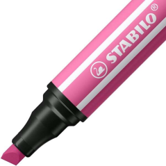 LOT de 5 Marqueur Stabilo Pen 68 MAX - Pointe en fibre biseautée - Course entre 1 et 5 mm environ. - Encre à base d'eau - Couleu