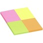 Global Notes inFO Brillant Pack de 4 Blocs de 50 Notes Autocollantes 50 x 40 mm - Certification FSC ? - Couleurs jaune, orange