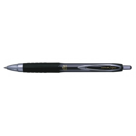 LOT de 12 Uni-ball UMN-207 MICRO Rouleau à encre pigmentée - Pointe sphérique 0,5 mm - Poignée en caoutchouc anti-fatigue - Écri