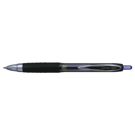 LOT de 12 Uni-ball Signo UMN-207 Rouleau à encre liquide – Pointe sphérique 0,5 mm – Poignée en caoutchouc anti-fatigue – Encre