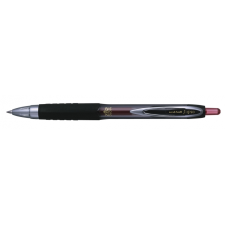 LOT de 12 Uni-ball UMN-207 MICRO Ink Roller - Pointe sphérique 0,5 mm - Grip en caoutchouc anti-fatigue - Encre pigmentée légère