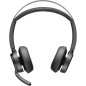 Casque Plantronics/Poly Voyager Focus 2 avec microphone Bluetooth 5.1 - Suppression du bruit - Oreillettes rembourrées - Autonom