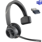 Casque mono HP Poly Voyager 4310 avec microphone - Bluetooth 5.2 - Clé USB-A - Noir