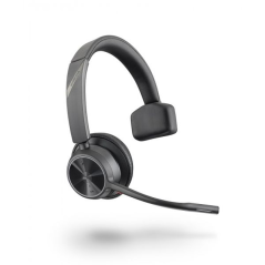 Casque mono HP Poly Voyager 4310-M avec microphone et base de chargement - Bluetooth 5.2 - Dongle USB-C - Noir