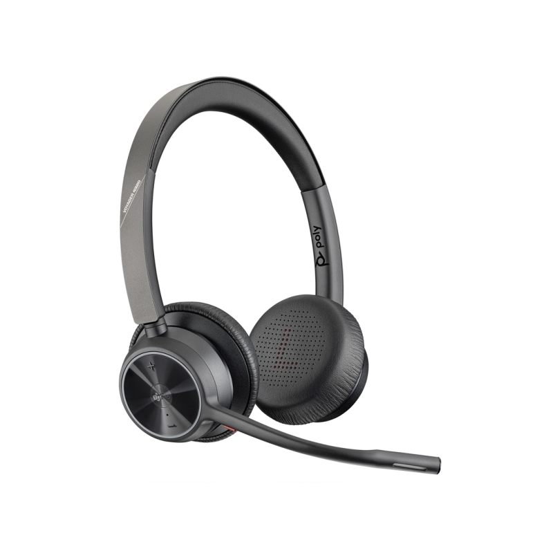 Plantronics Voyager 4320 UC M Casque Bluetooth avec microphone - Coussinets d'oreille rembourrés - Commandes du casque - Couleur
