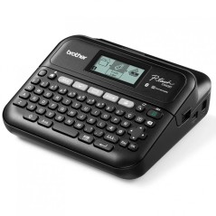 Étiqueteuse électronique Brother P-Touch D460BT - Écran LCD - Largeur maximale. Ruban adhésif 18 mm - Bluetooth, USB - Couleur