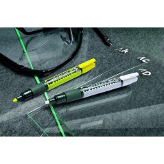 marqueurs effaçables pointe jaune blanche