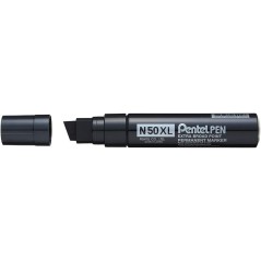 Marqueur permanent industriel Pentel N50XL noir pointe biseautée