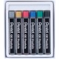 Pentel Pastels à l'huile Lot de 6 pastels à l'huile métalliques - Doux, crémeux et séchage lent - Couleurs métalliques assorties