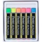 Pentel Pastels à l'huile Lot de 6 pastels à l'huile fluorescents - Doux, crémeux et séchage lent - Couleurs fluorescentes