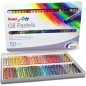 Pentel Pastels à l'huile Lot de 50 pastels à l'huile - Doux, crémeux et séchage lent - Couleurs assorties