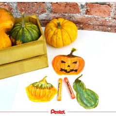 ✅ Pentel Pastels à l'huile Lot de 50 pastels à l'huile - Doux, crémeux et séchage lent - Couleurs assorties en stock