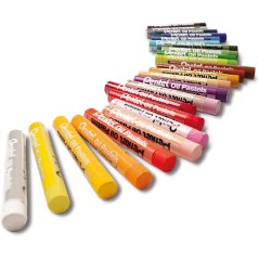 Pentel Pastels à l'huile Lot de 25 pastels à l'huile - Doux, crémeux et séchage lent - Couleurs assorties