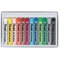 Pentel Pastels à l'huile Lot de 12 pastels à l'huile - Doux, crémeux et séchage lent - Couleurs assorties