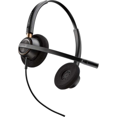 Écouteurs Plantronics EncorePro 520 avec microphone - Annulation du bruit - Coussinets d'oreille rembourrés - Couleur Noir