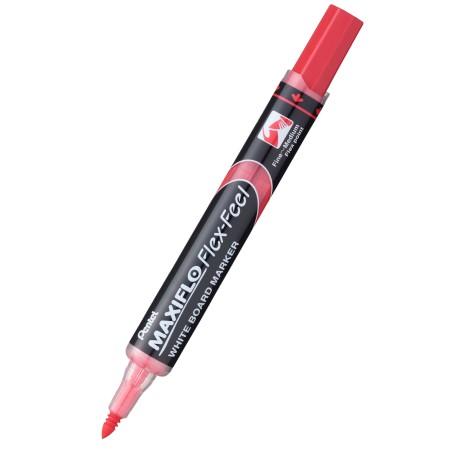 Lot de 12 marqueurs tableau blanc Pentel Maxiflo rouge