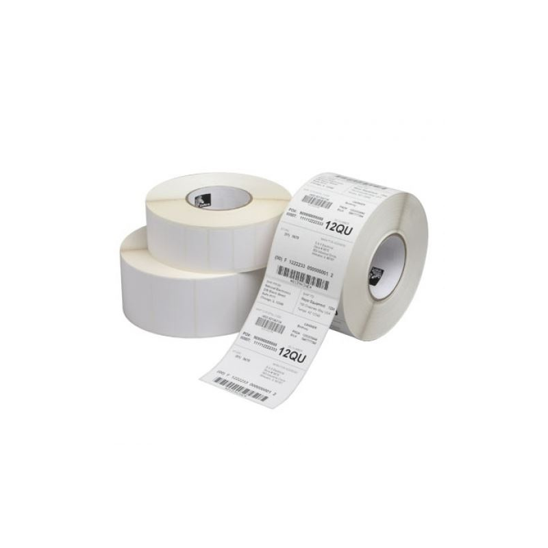 Lot de 12 rouleaux d'étiquettes perforées Zebra Z-Select 2000D 57 x 32 mm - 2 100 unités par rouleau - 800262-125