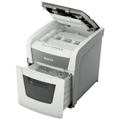 Destructeur de documents automatique Leitz IQ Autofeed 50X P4, coupe particules, alimentation automatique 50 feuilles, manuel 6