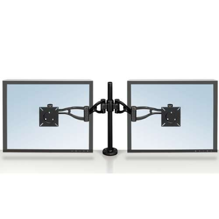 Fellowes Professional Series Double Monitor Arm - Hauteur Réglable - Profondeur Réglable - Inclinaison Réglable - Jusqu'à 10 kg