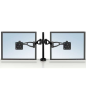 Fellowes Professional Series Double Monitor Arm - Hauteur Réglable - Profondeur Réglable - Inclinaison Réglable - Jusqu'à 10 kg