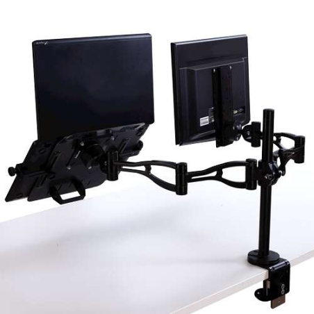 Fellowes Professional Series Double Monitor Arm - Hauteur Réglable - Profondeur Réglable - Inclinaison Réglable - Jusqu'à 10 kg