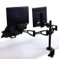 Fellowes Professional Series Double Monitor Arm - Hauteur Réglable - Profondeur Réglable - Inclinaison Réglable - Jusqu'à 10 kg