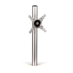 Attache à bras unique Fellowes pour poste de travail Lotus - Réglable en hauteur - Jusqu'à 27 pouces et 7 kg - Couleur argent