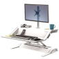 Attache à bras unique Fellowes pour poste de travail Lotus - Réglable en hauteur - Jusqu'à 27 pouces et 7 kg - Couleur argent