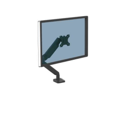 Fellowes Platinum Series Bras pour écran simple - Ressort à gaz réglable - 2 ports USB - Système de gestion des câbles - Couleur