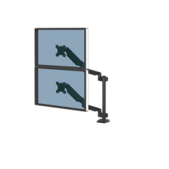 Fellowes Platinum Series Bras vertical double écran - Jusqu'à 27" et 8 kg - 2 ports USB - Système de gestion des câbles - Couleu