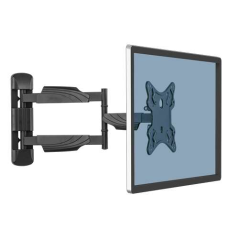 Fellowes Support TV Mural - Bras Articulé - De 23 à 55" - Jusqu'à 35kg - Système de Gestion des Câbles Intégré - Couleur Noir
