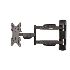 Fellowes Support TV Mural - Bras Articulé - De 23 à 55" - Jusqu'à 35kg - Système de Gestion des Câbles Intégré - Couleur Noir
