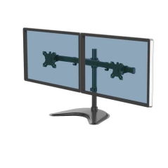 Fellowes Professional Series Dual Monitor Stand - Gestion des câbles intégrée - Jusqu'à 30" et 8 kg - Couleur Noir