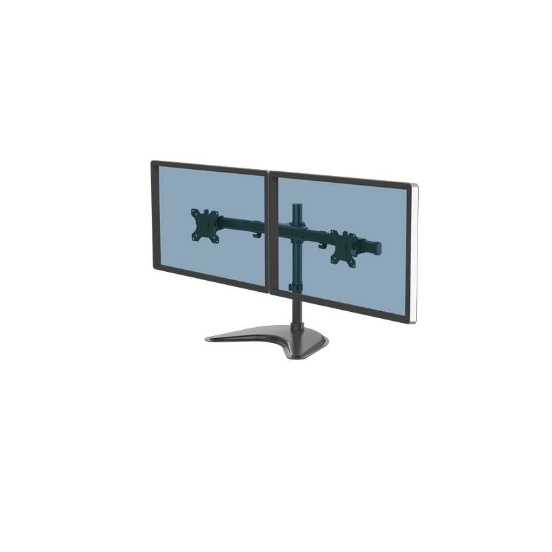 Fellowes Professional Series Dual Monitor Stand - Gestion des câbles intégrée - Jusqu'à 30" et 8 kg - Couleur Noir