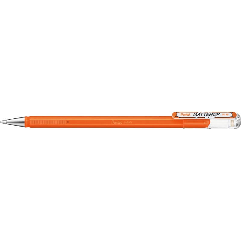 Stylo bille Pentel Mattehop 1 mm orange x12 Stylo bille Pentel Mattehop 1 mm orange x12