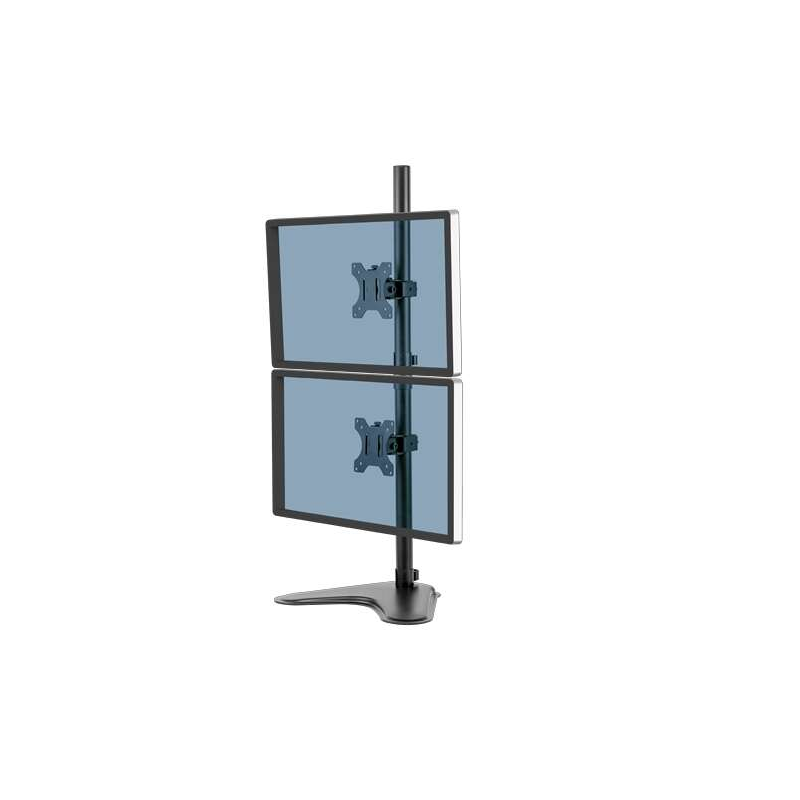 Support vertical pour deux écrans Fellowes Professional Series avec support - Jusqu'à 32 ? et 16 kg - Système de gestion des câb