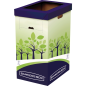Conteneur de recyclage Bankers Box Fellowes - Double ouverture - Capacité maximale 69 litres - En carton recyclé - Résistant - C