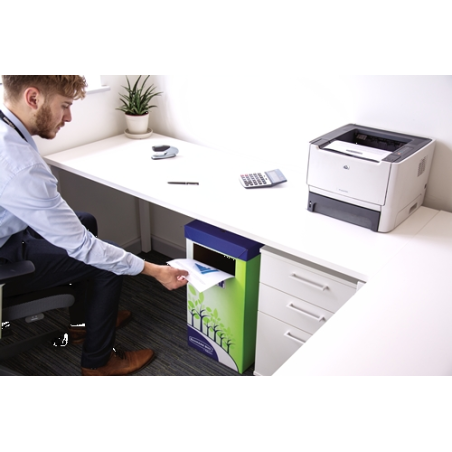 Conteneur de recyclage Bankers Box Fellowes - Double ouverture - Capacité maximale 69 litres - En carton recyclé - Résistant - C