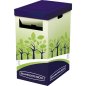 Conteneur de recyclage Bankers Box Fellowes - Double ouverture - Capacité maximale 69 litres - En carton recyclé - Résistant - C