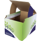 Poubelle de bureau Bankers Box en carton Onda B - Capacité 16 litres - Certification FSC - Idéale pour le recyclage du papier