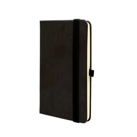 Cahier à couverture rigide Finocam Class - 96 feuilles - 100 x 150 mm - Papier crème 80 g/m² - Lisse - Pochette intérieure - Fer