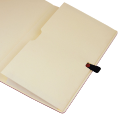 Carnet Finocam moderne et léger - 72 feuilles - 100 x 150 mm - Papier crème 80 g/m² - Lisse - Pochette intérieure - Fermeture él