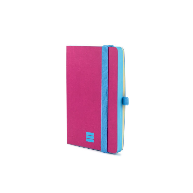 Carnet léger et moderne Finocam - 72 feuilles - 100 x 150 mm - Papier crème 80 g/m² - Lisse - Pochette intérieure - Fermeture él