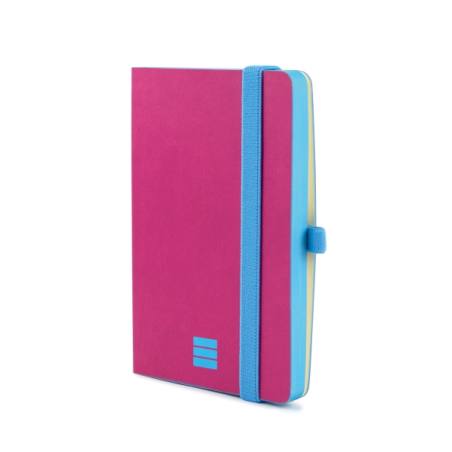 Carnet léger et moderne Finocam - 72 feuilles - 100 x 150 mm - Papier crème 80 g/m² - Lisse - Pochette intérieure - Fermeture él