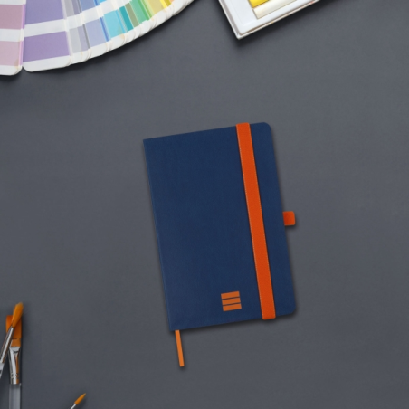 Carnet Finocam moderne et léger - 72 feuilles - 100 x 150 mm - Papier crème 80 g/m² - Lisse - Pochette intérieure - Fermeture él