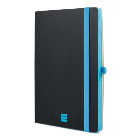 Carnet Finocam moderne et léger - 72 feuilles - Format A5 - 148 x 210 mm - Papier crème 80 g/m² - Lisse - Pochette intérieure -