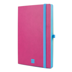 Carnet Finocam moderne et léger - 72 feuilles - Format A5 - 148 x 210 mm - Papier crème 80 g/m² - Lisse - Pochette intérieure -