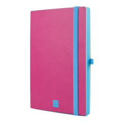 Carnet Finocam moderne et léger - 72 feuilles - Format A5 - 148 x 210 mm - Papier crème 80 g/m² - Lisse - Pochette intérieure -
