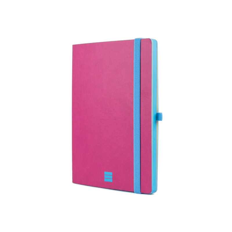 Carnet Finocam moderne et léger - 72 feuilles - Format A5 - 148 x 210 mm - Papier crème 80 g/m² - Lisse - Pochette intérieure -